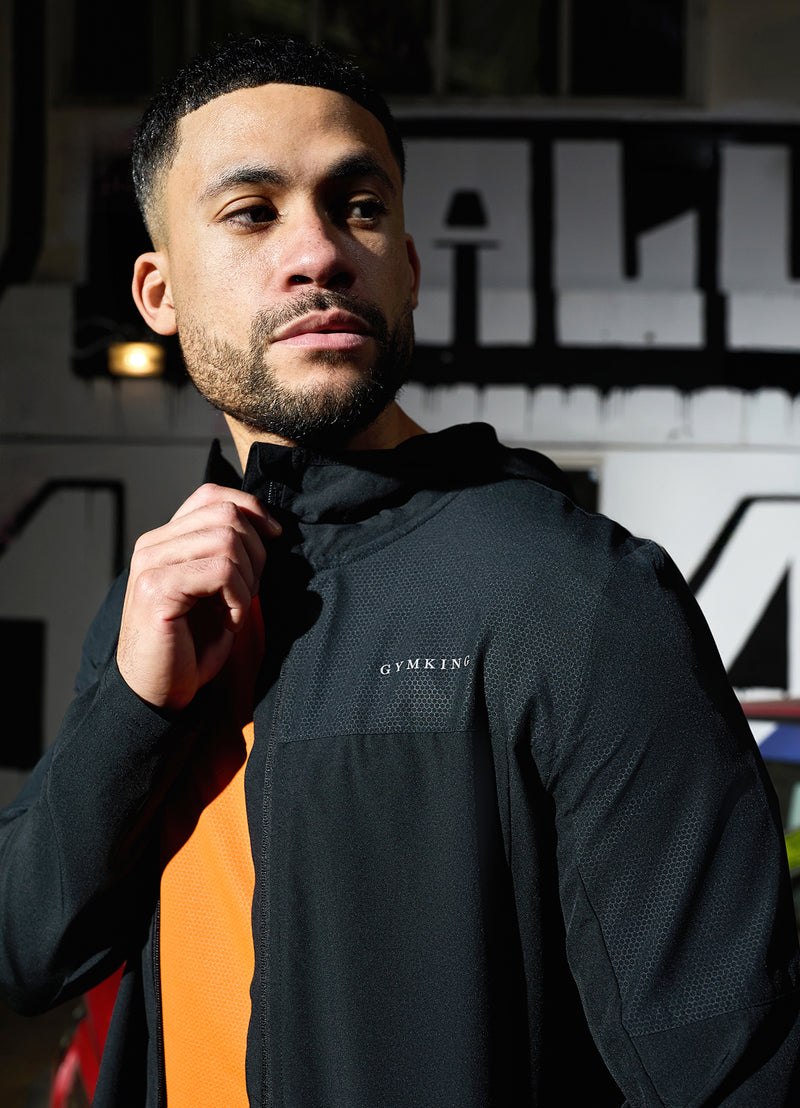 Gym King Hex Hood - Black/Fossil Grey