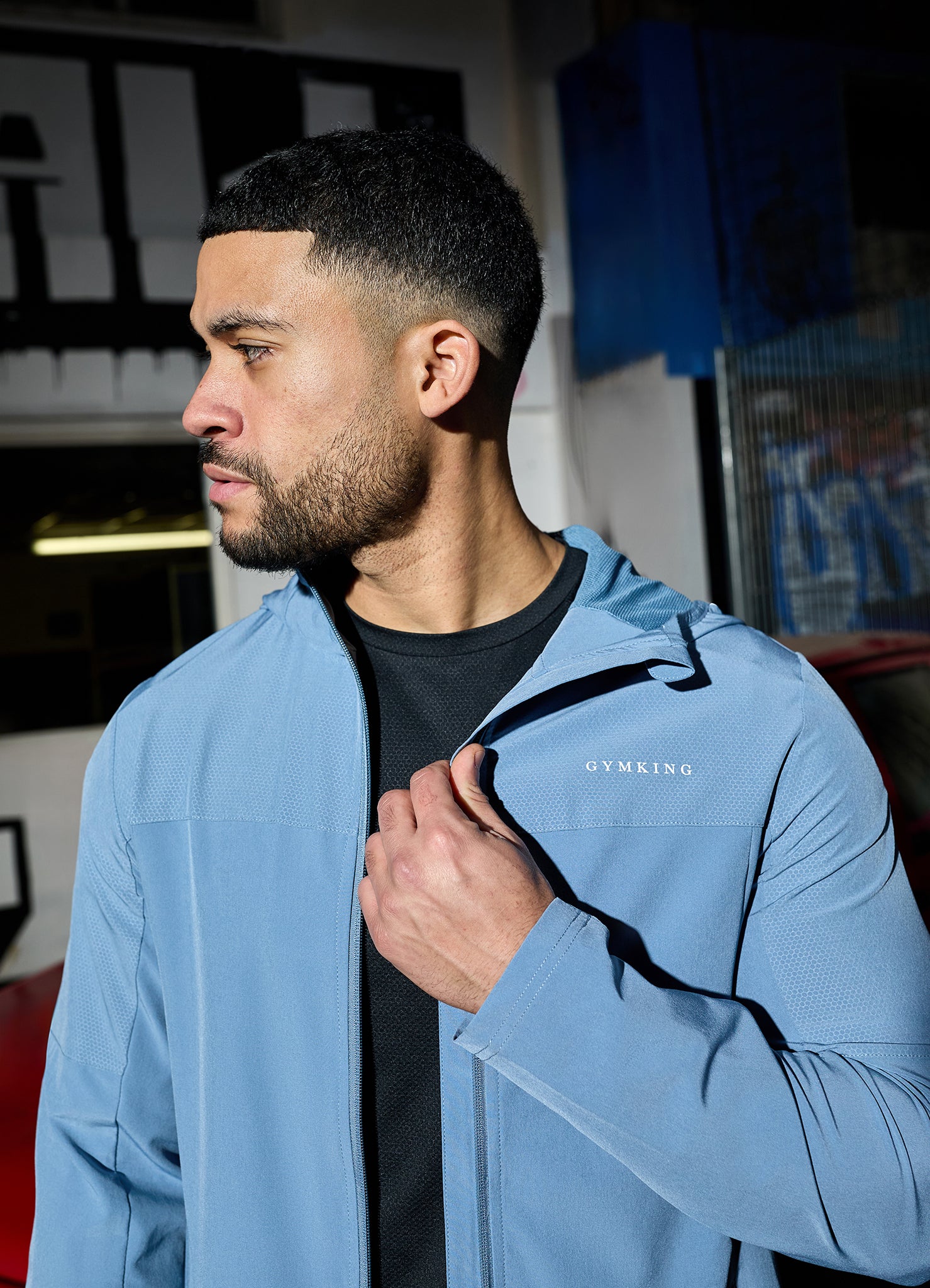 Gym King Hex Hood - Blue Shadow