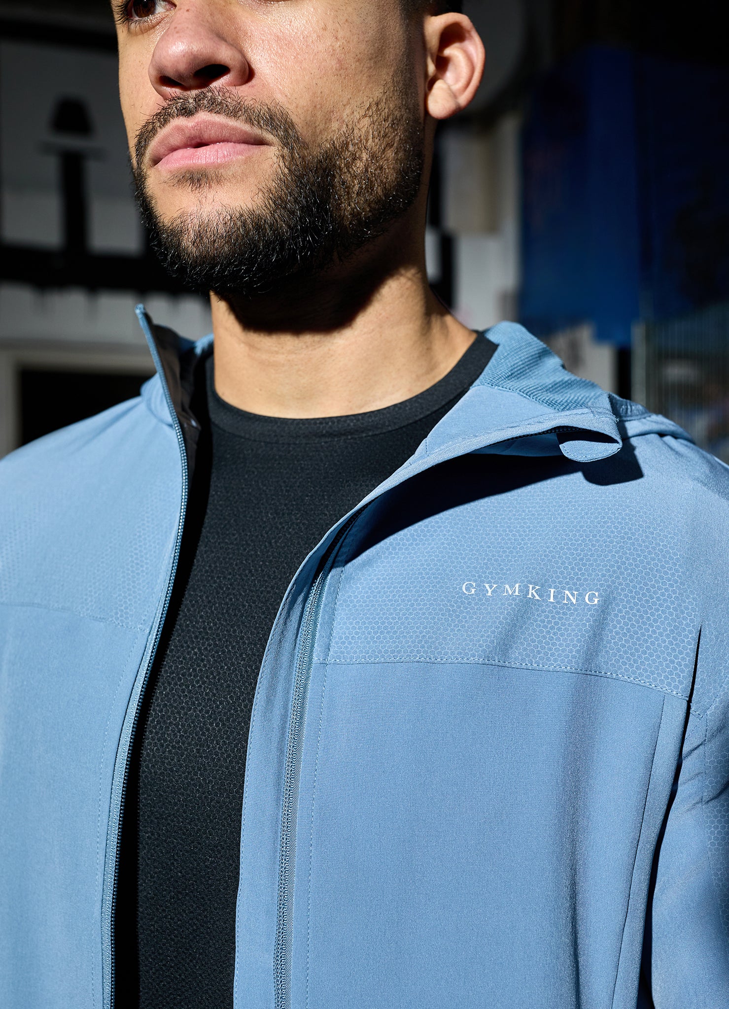 Gym King Hex Hood - Blue Shadow