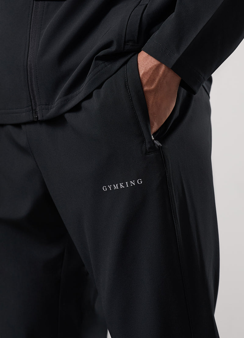 Gym King Hex Hood Tracksuit - Black/Fossil Grey