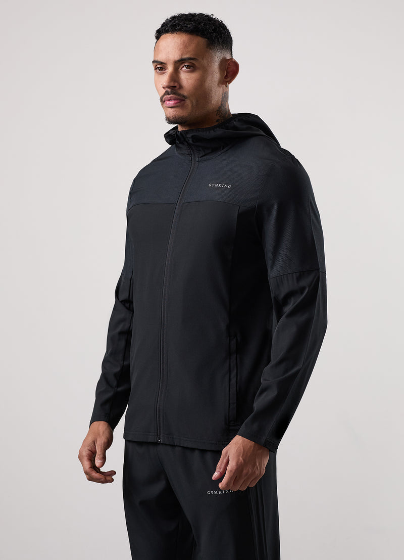 Gym King Hex Hood - Black/Fossil Grey