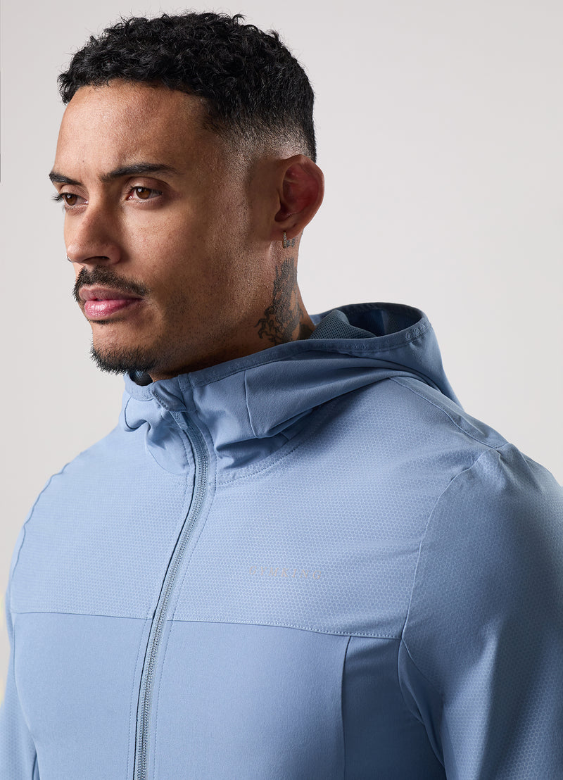 Gym King Hex Hood Tracksuit - Blue Shadow