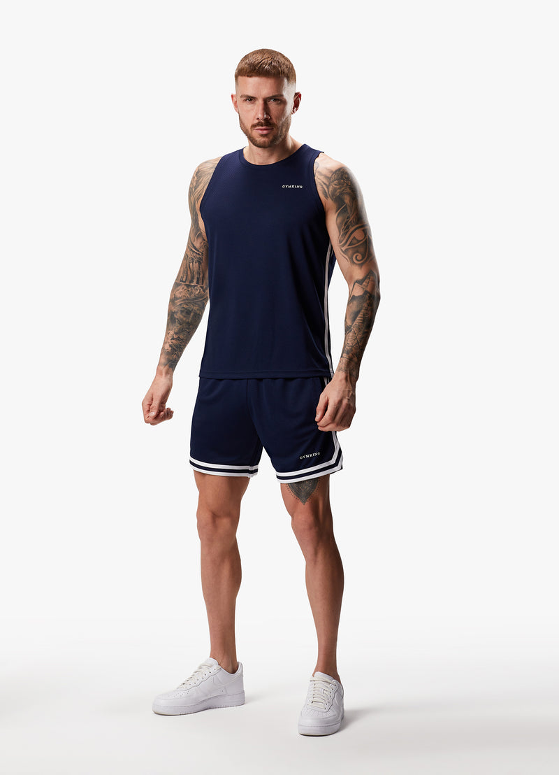 Gym King Higher State Vest - Navy