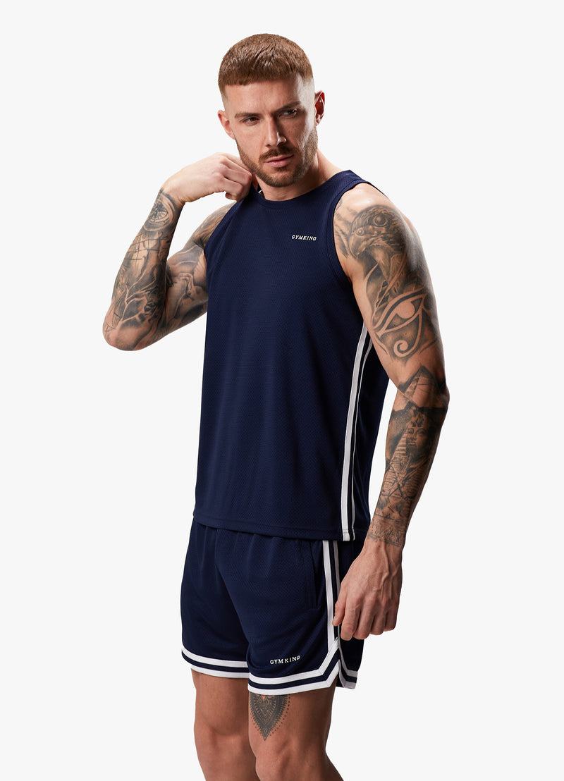 Gym King Higher State Vest - Navy