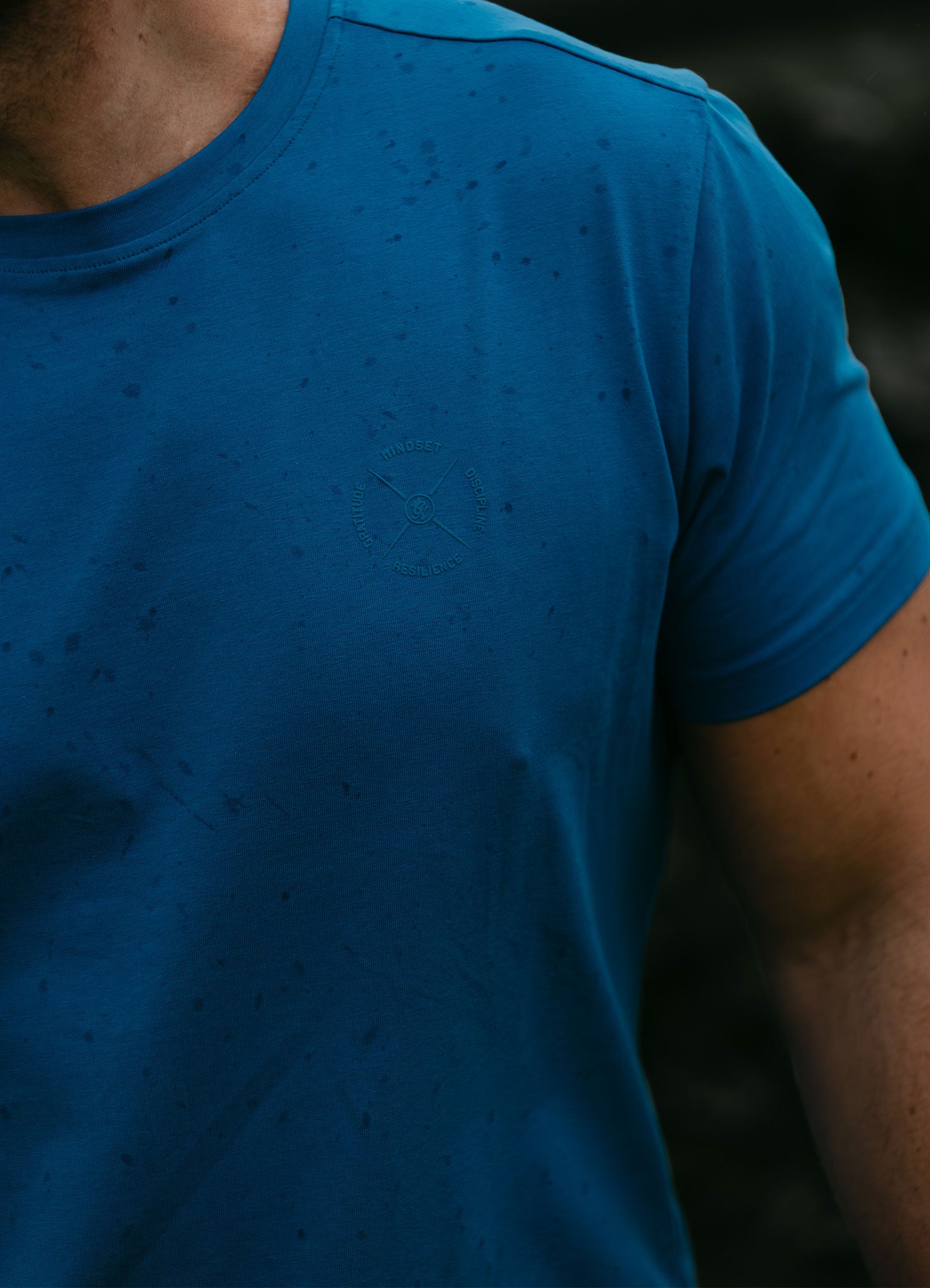 Gym King Stoic Hekla Jersey Tee - Icelandic Blue