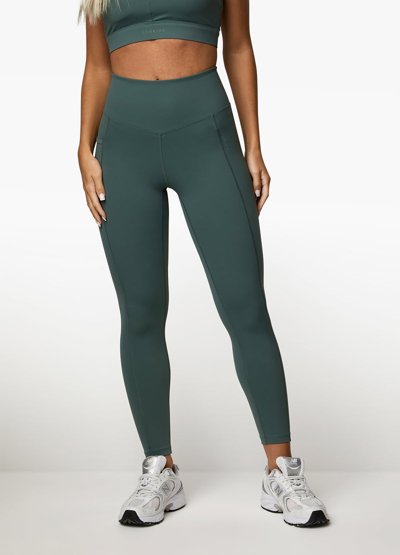 Gym King Incline Legging - Willow Green