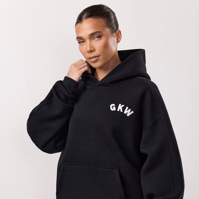 Gym King Inspire Oversized Hoodie - Black