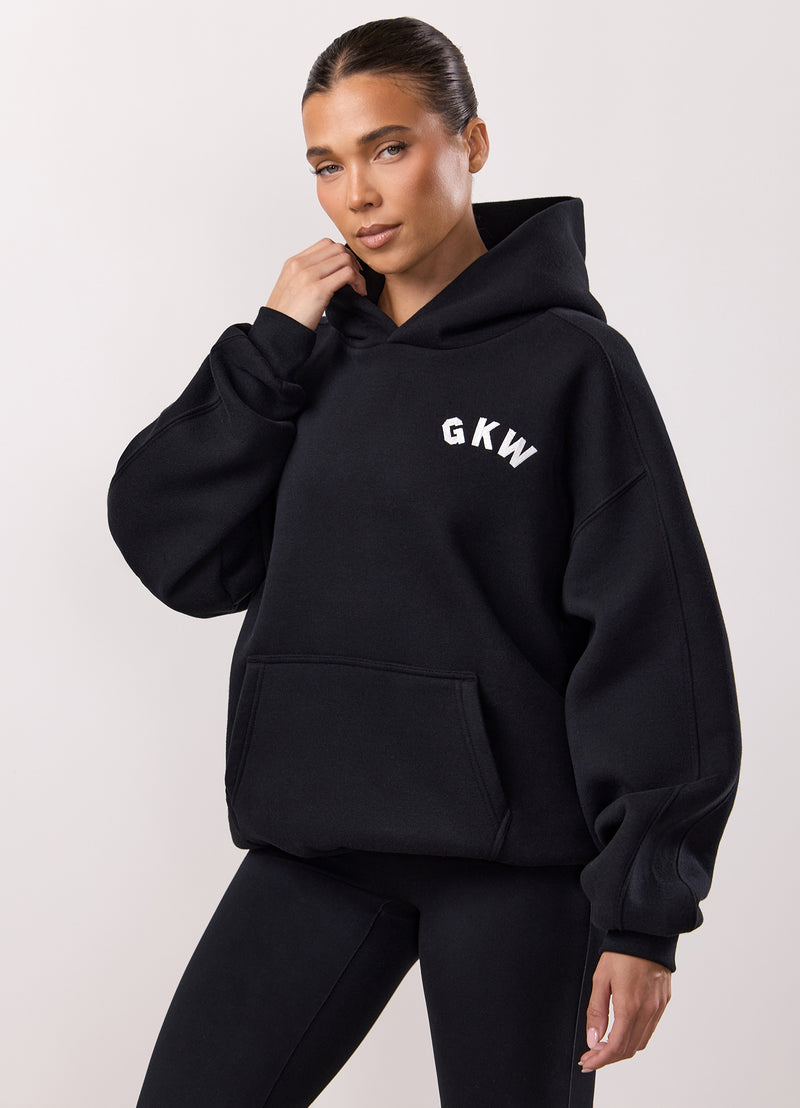 Gym King Inspire Oversized Hoodie - Black