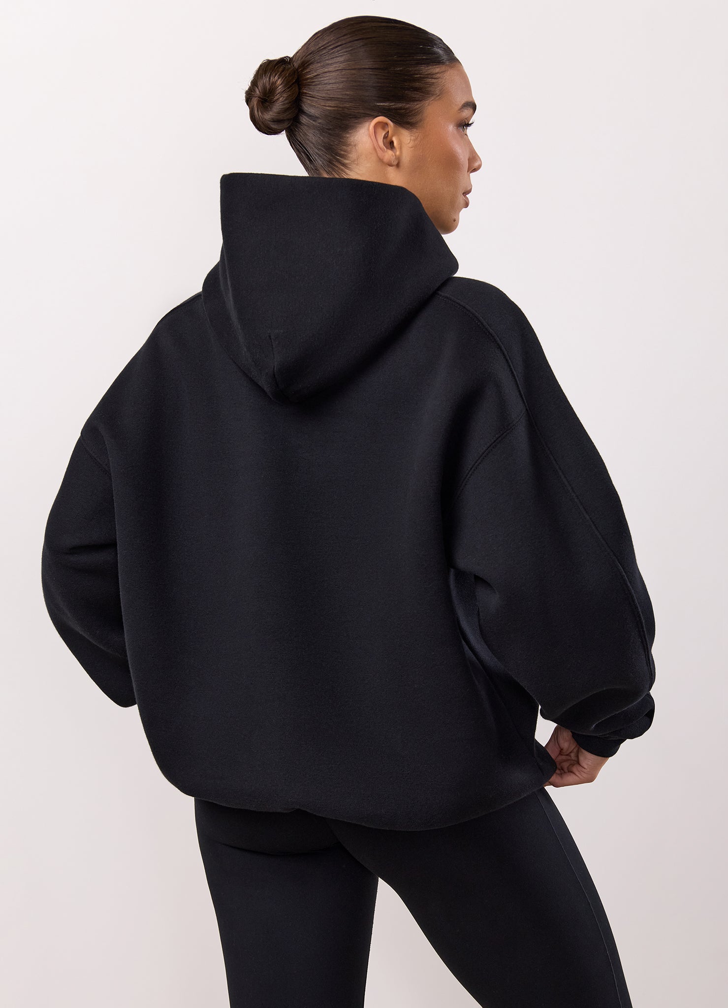Gym King Inspire Oversized Hood Tracksuit - Black