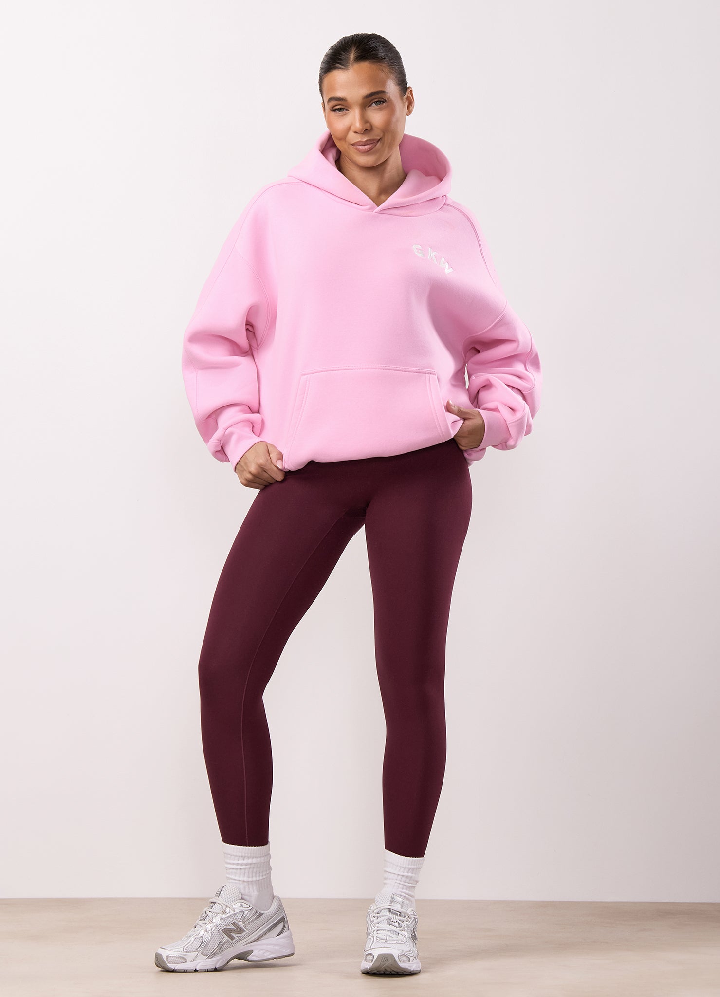 Gym King Inspire Oversized Hoodie - Candy Pink