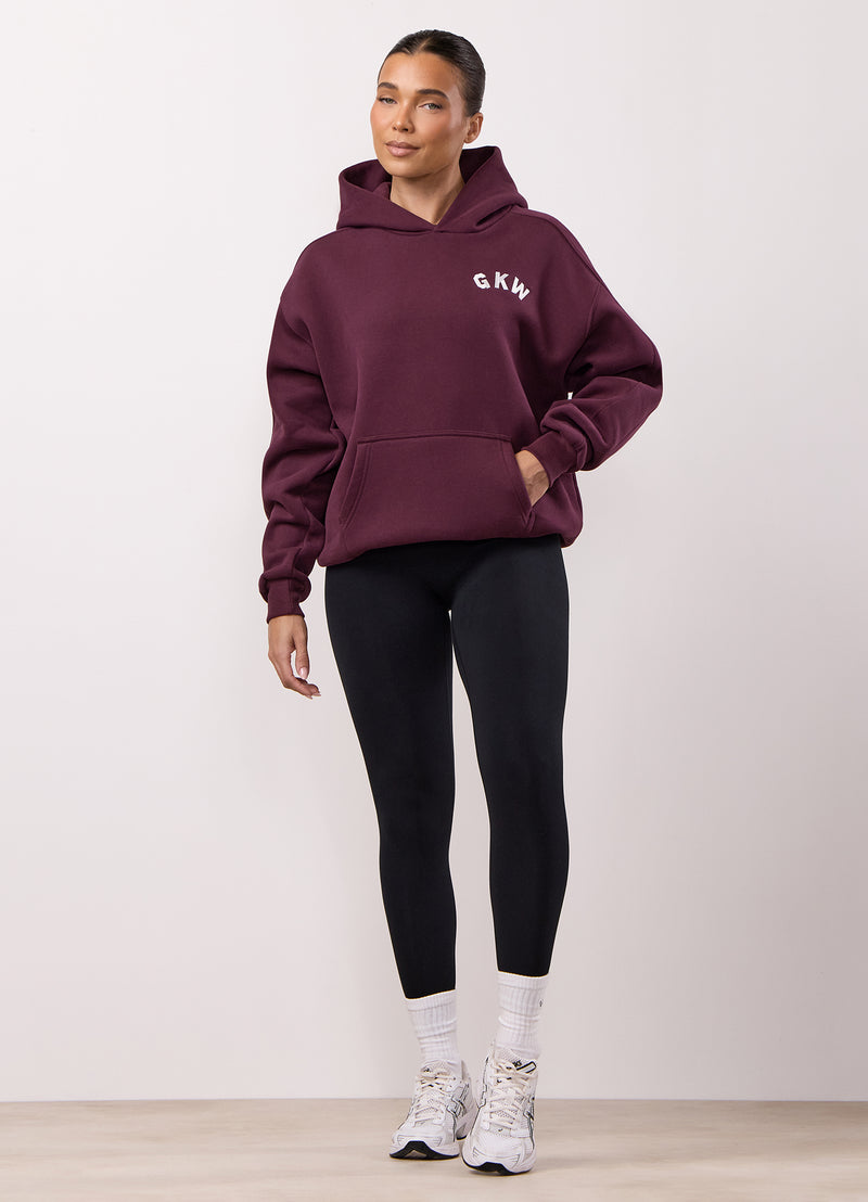 Gym King Inspire Oversized Hoodie - Vibrant Fig