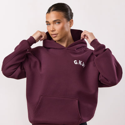 Gym King Inspire Oversized Hoodie - Vibrant Fig