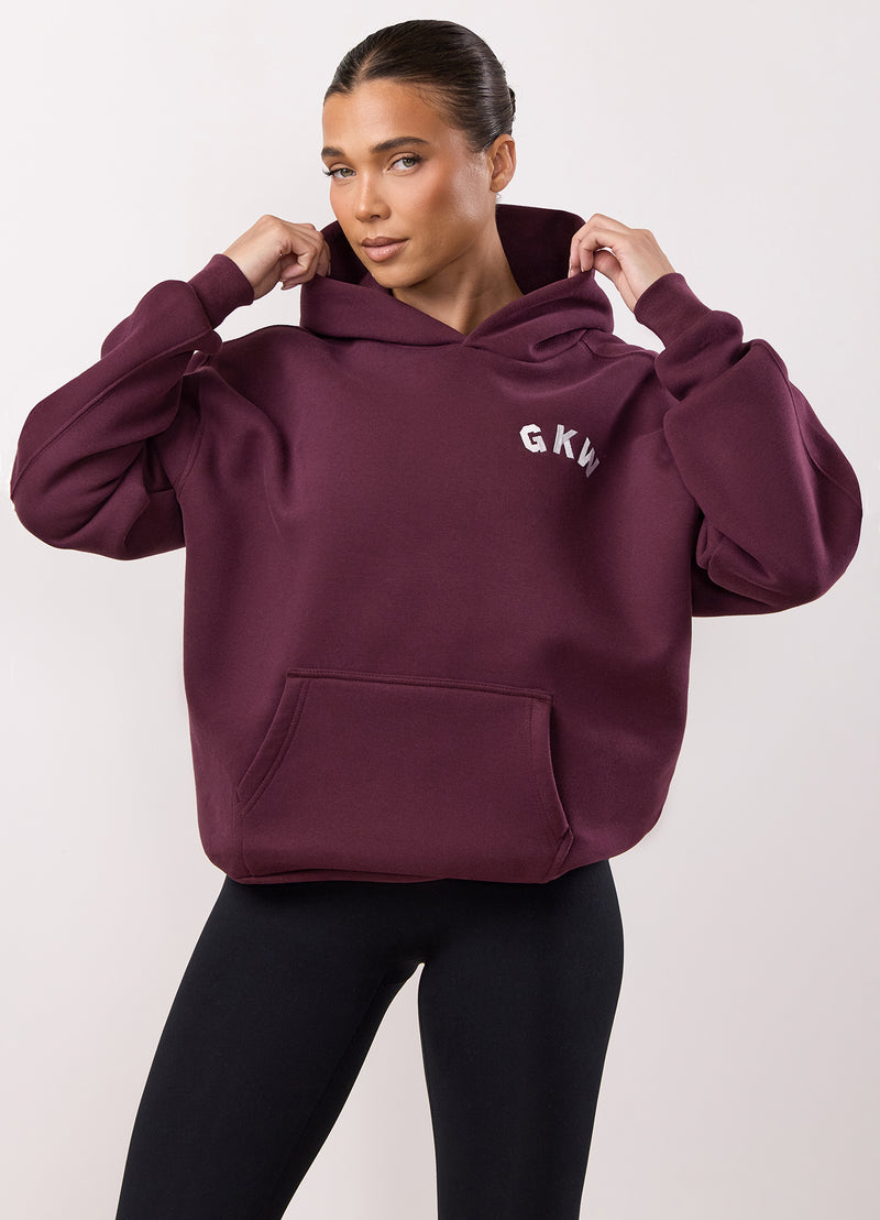 Gym King Inspire Oversized Hoodie - Vibrant Fig