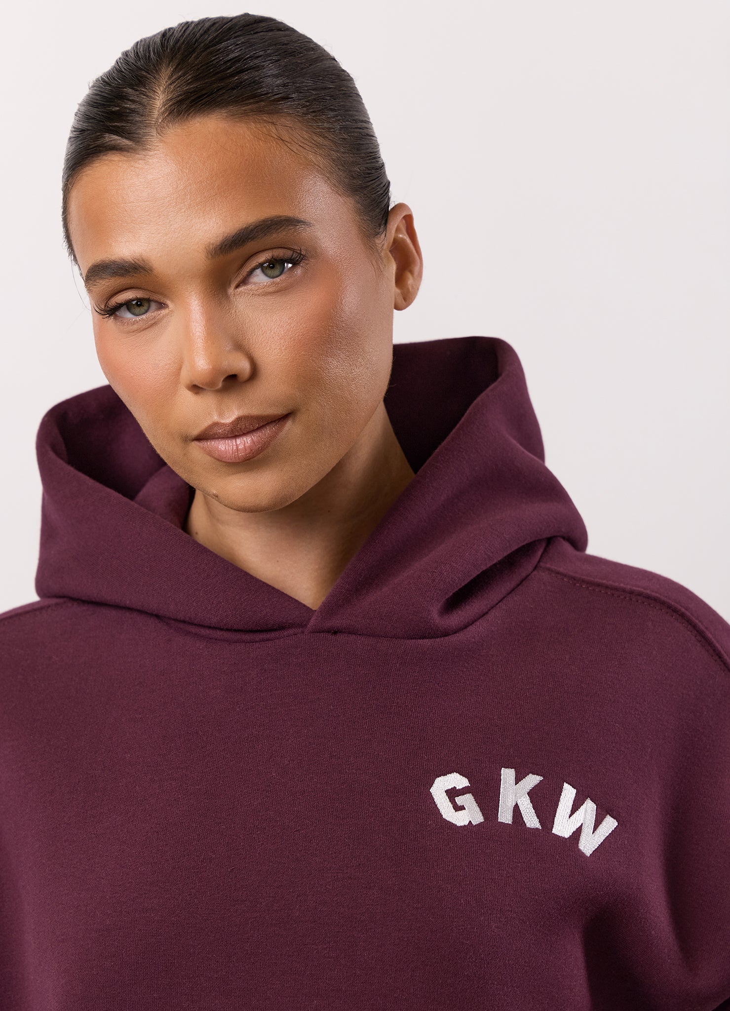 Gym King Inspire Oversized Hood Tracksuit - Vibrant Fig