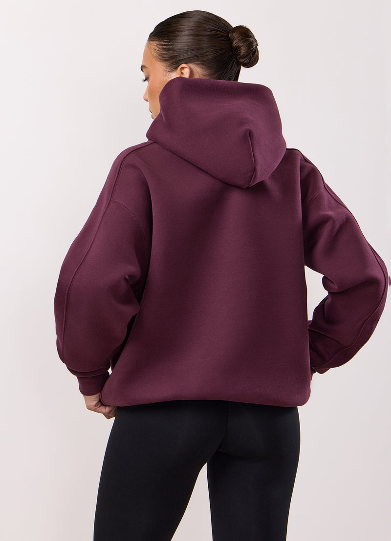 Gym King Inspire Oversized Hoodie - Vibrant Fig