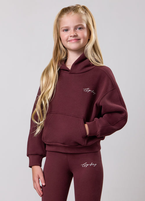 Gym King Older Kids Inspire oversized capuchontrui - Burnt Fig