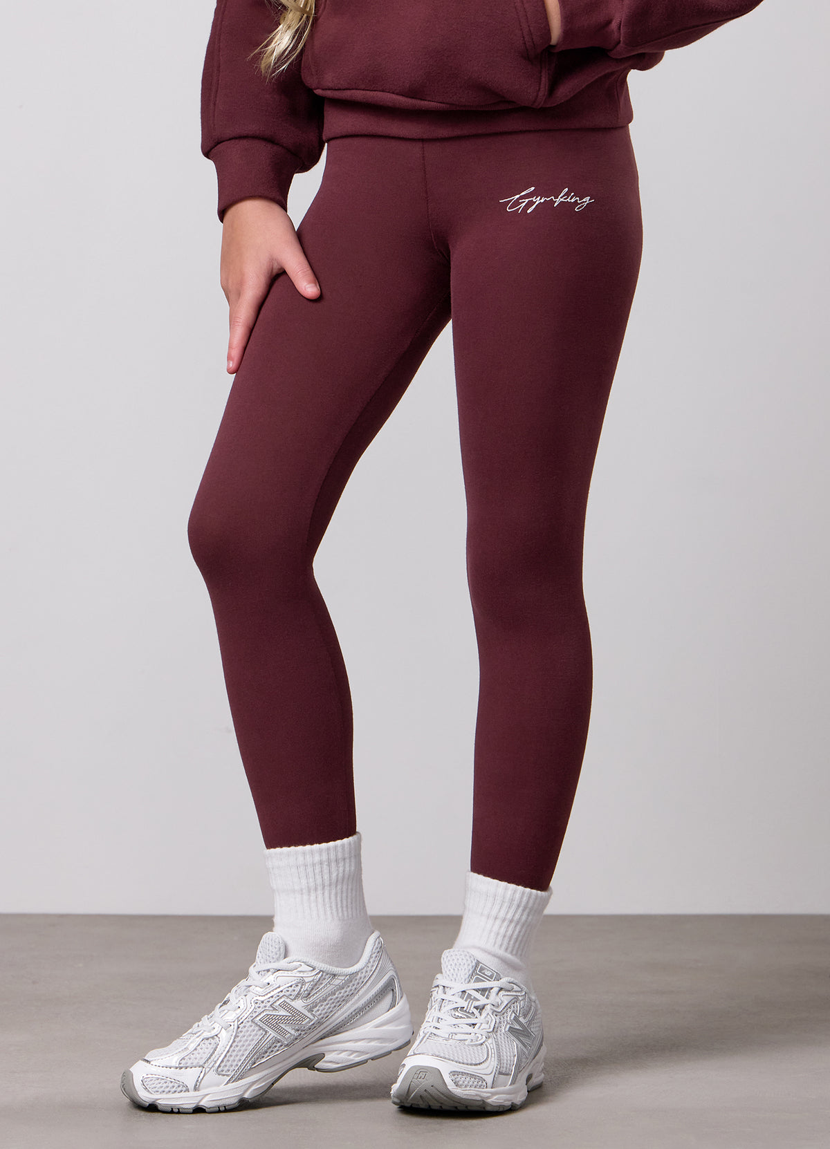 Gym King Jersey-legging ‘Younger Kids Inspire’ – Burnt Fig
