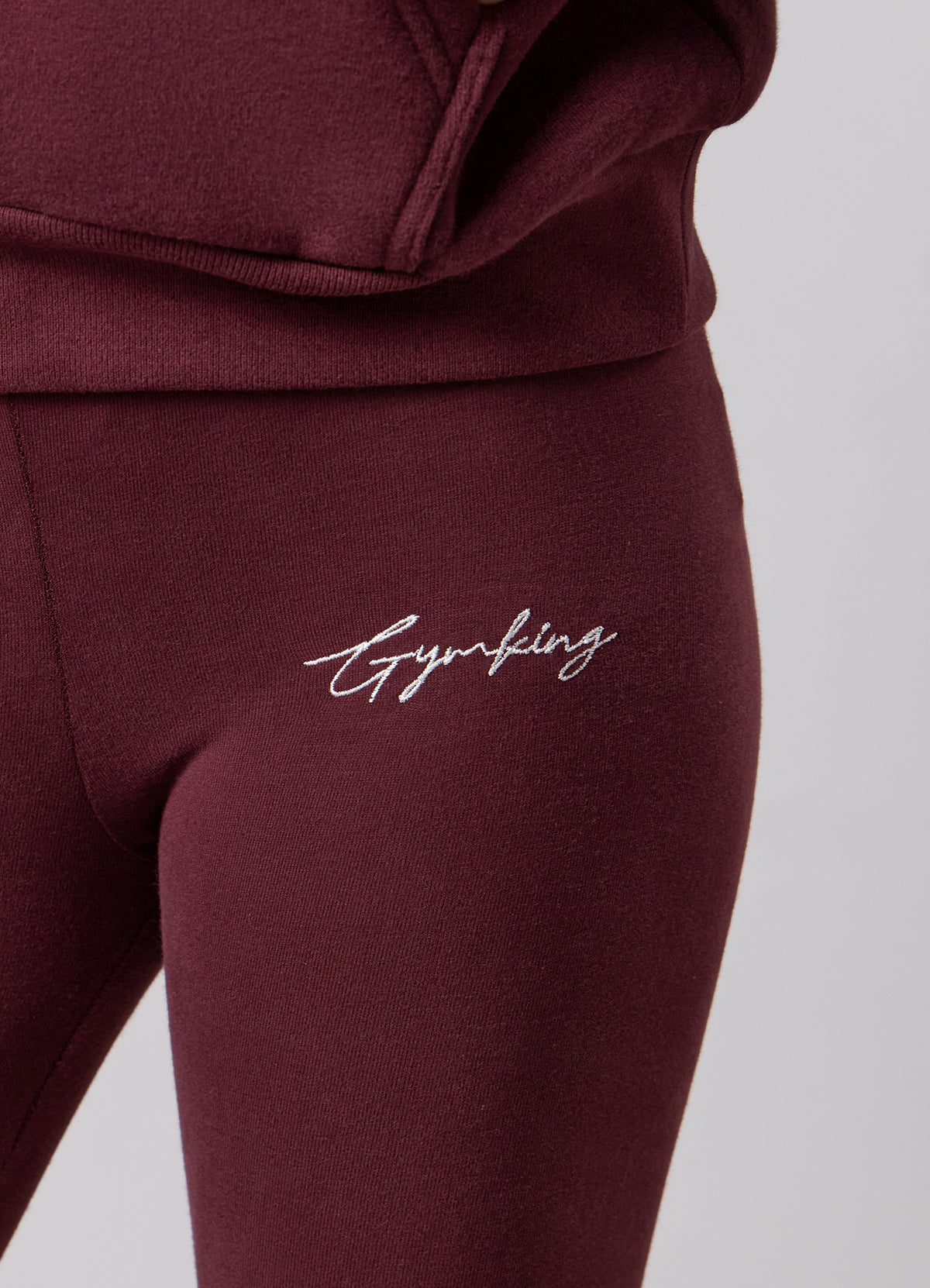 Gym King Older Kids Inspire-legging van jersey - Burnt Fig