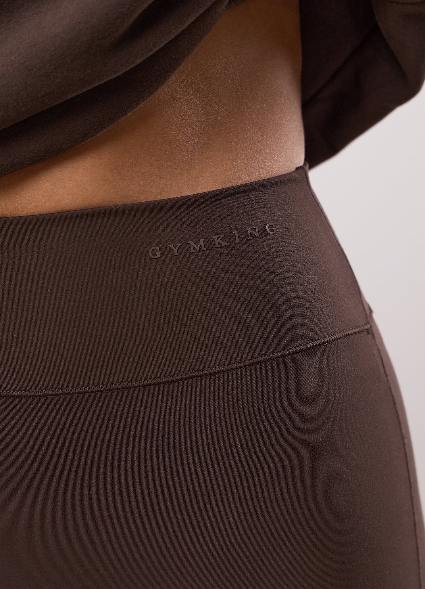 Gym King Peach Luxe Flared Yoga Legging - Dark Chocolate Luxe