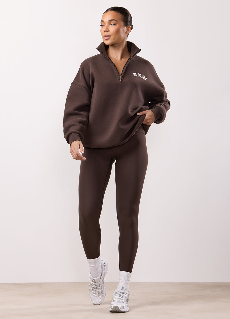 Gym King Peach Luxe Legging - Dark Chocolate Luxe