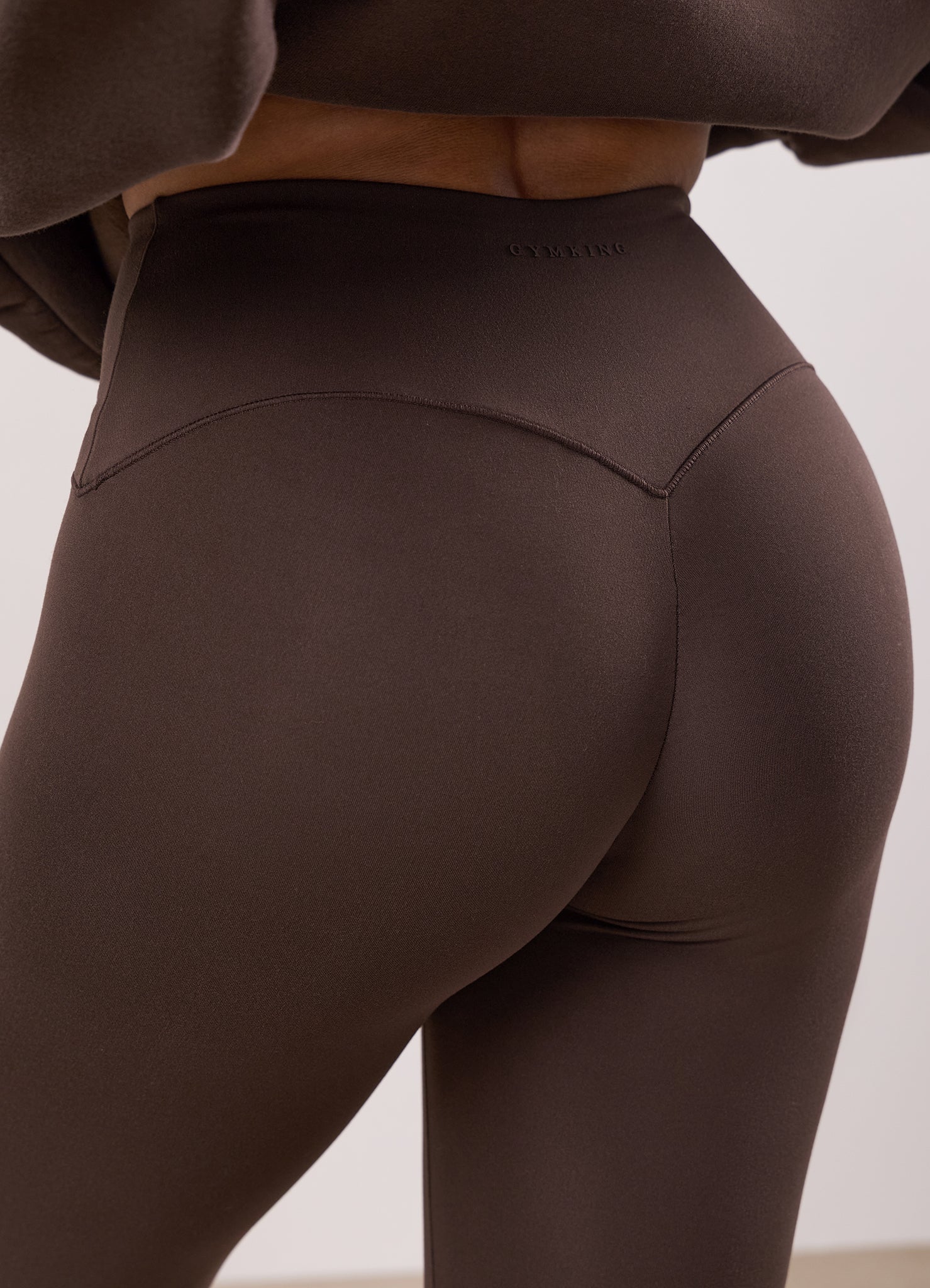 Gym King Peach Luxe Legging - Dark Chocolate Luxe