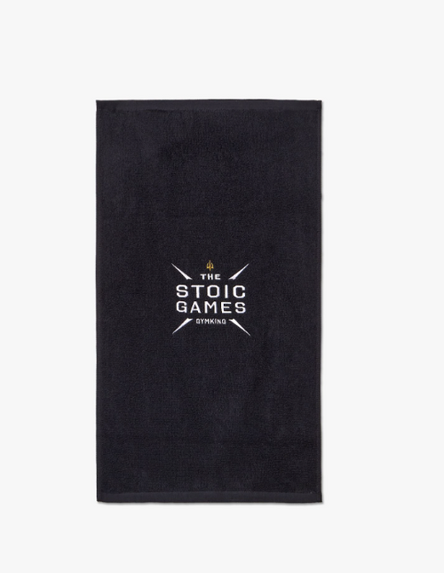 Gym King Stoic Games Towel - Black/White