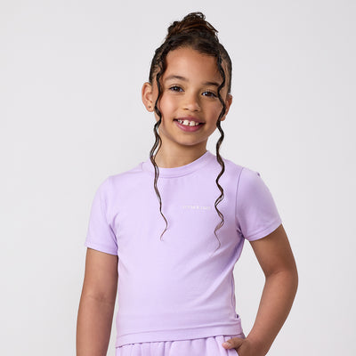 Gym King Younger Kids 365 Fitted Tee - Hyacinth