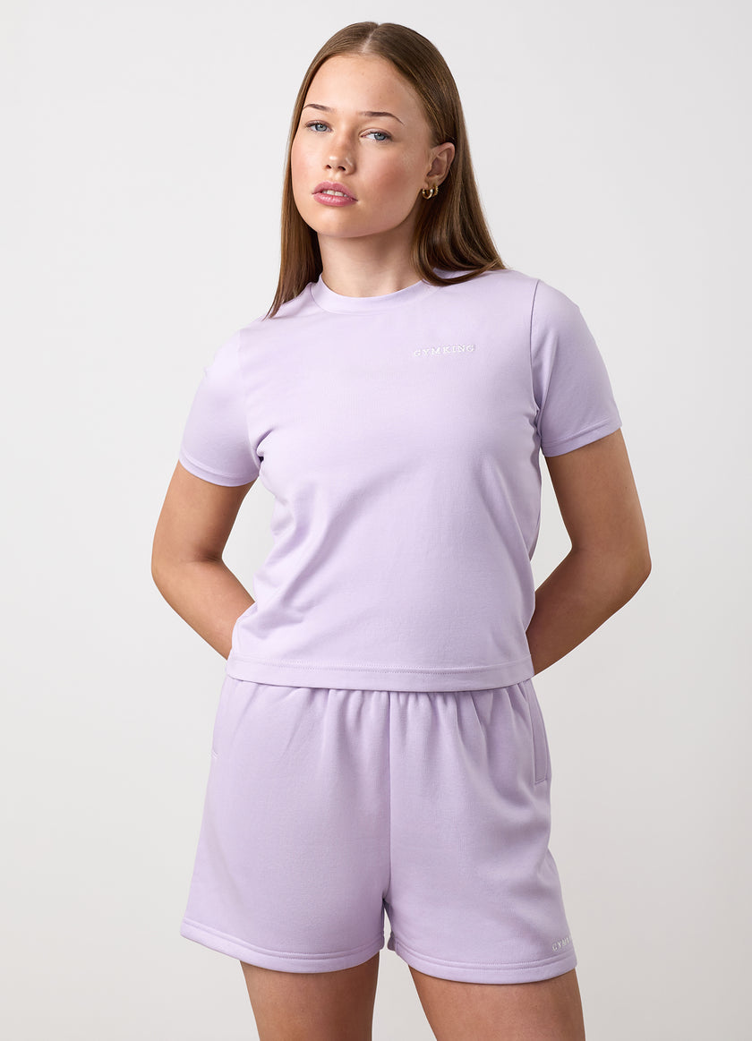 Gym King Older Kids 365 Fitted Tee - Hyacinth