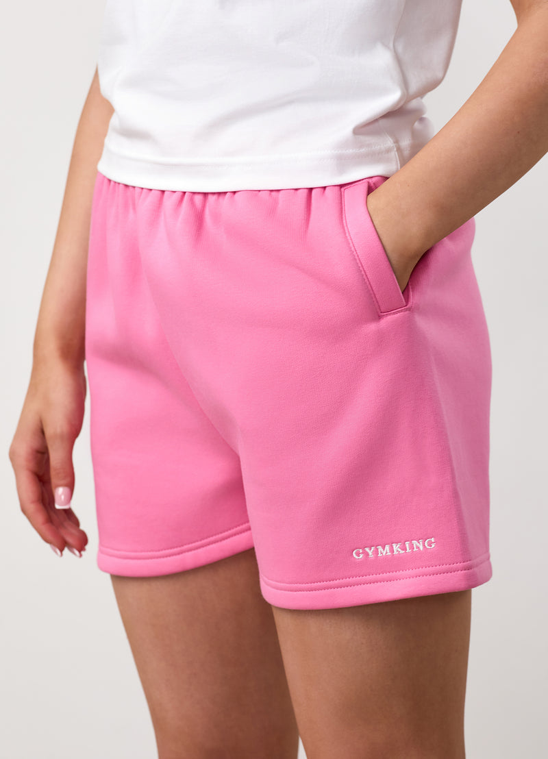 Gym King Kids 365 Fleece Short - Carnation Pink
