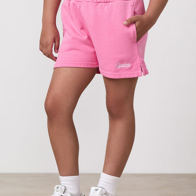 Gym King Older Kids Haze Loopback Short - Washed Pink