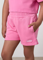 Gym King Older Kids Haze Loopback Short - Washed Pink thumbnail