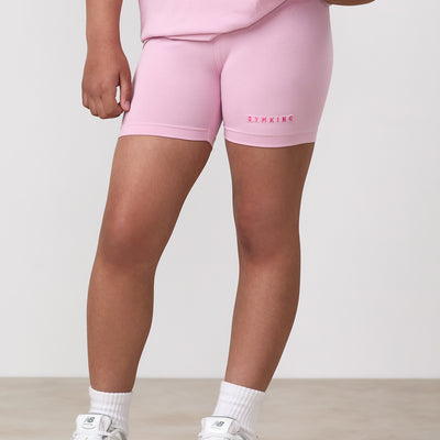 Gym King Younger Kids Shadow 3" Jersey Short - Soft Pink