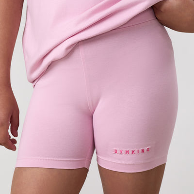 Gym King Older Kids Shadow 3" Jersey Short - Soft Pink