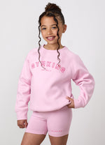 Gym King Older Kids Shadow Crew - Soft Pink/Carnation Pink thumbnail