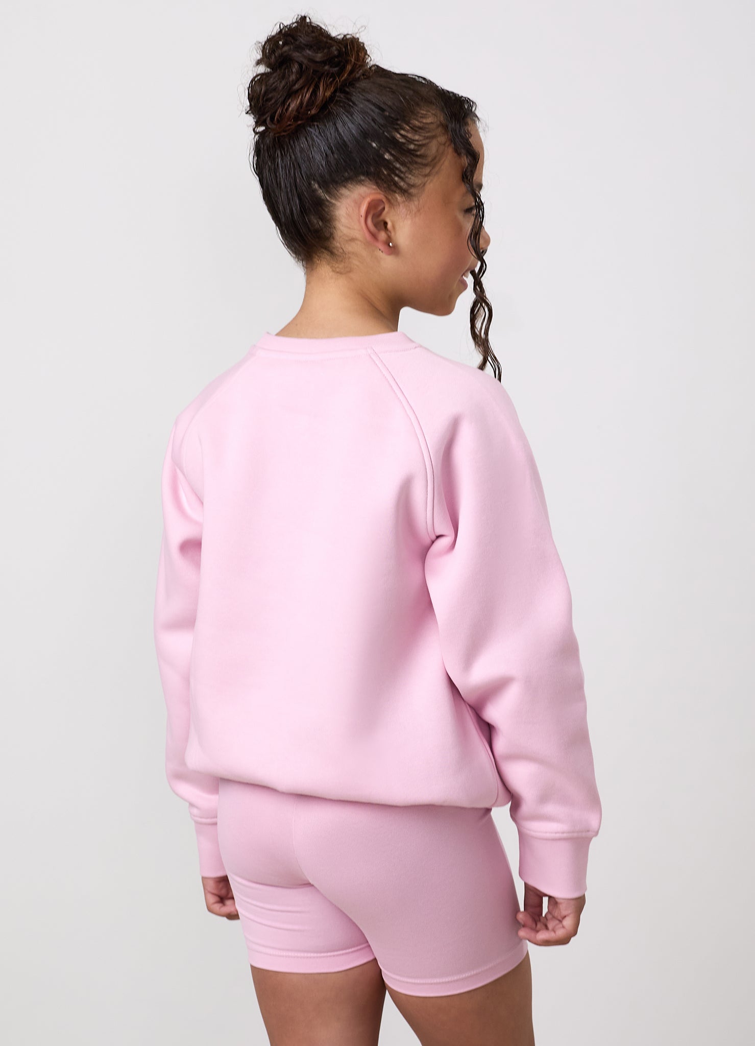 Gym King Older Kids Shadow Crew - Soft Pink/Carnation Pink