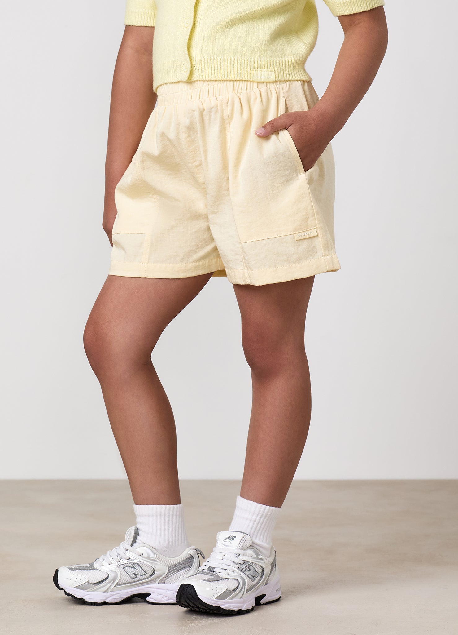 Gym King Older Kids Signature Woven Short - Buttermilk