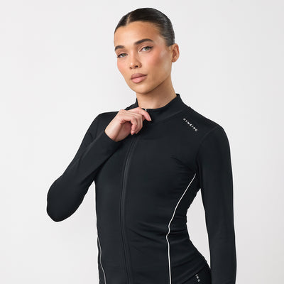 Gym King Knockout Full Zip Funnel - Black