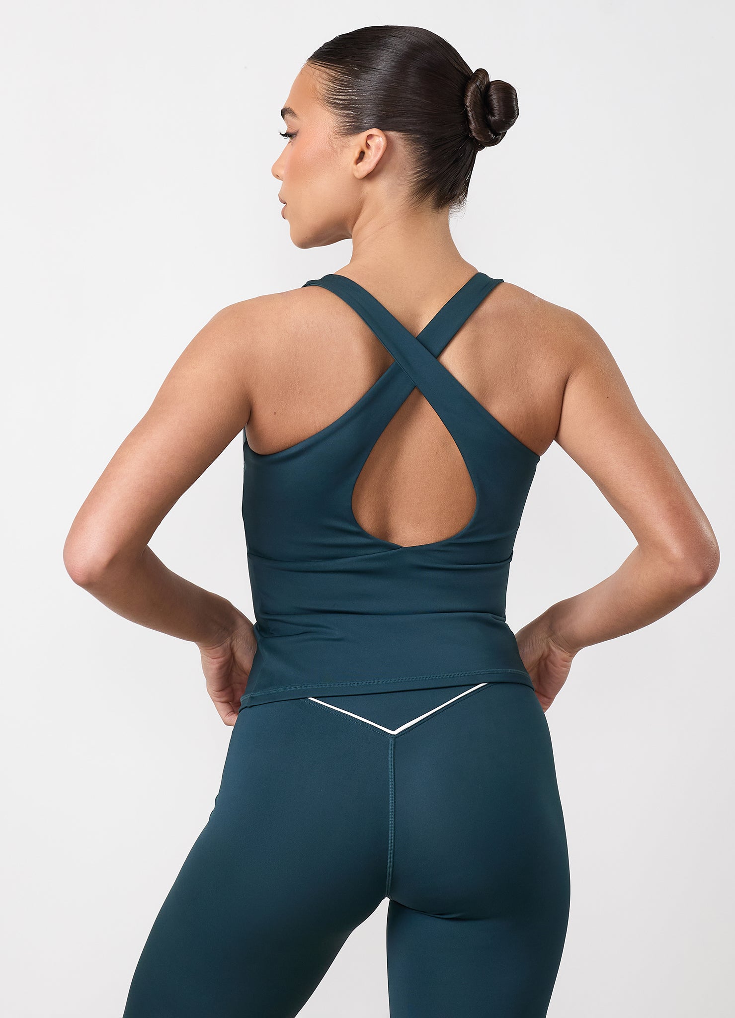Gym King Knockout Keyhole Tank - Classic Teal