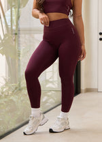 Gym King Knockout Legging - Dark Cherry thumbnail