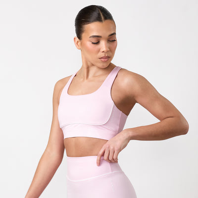 Gym King Knockout Sports Bra - Soft Pink