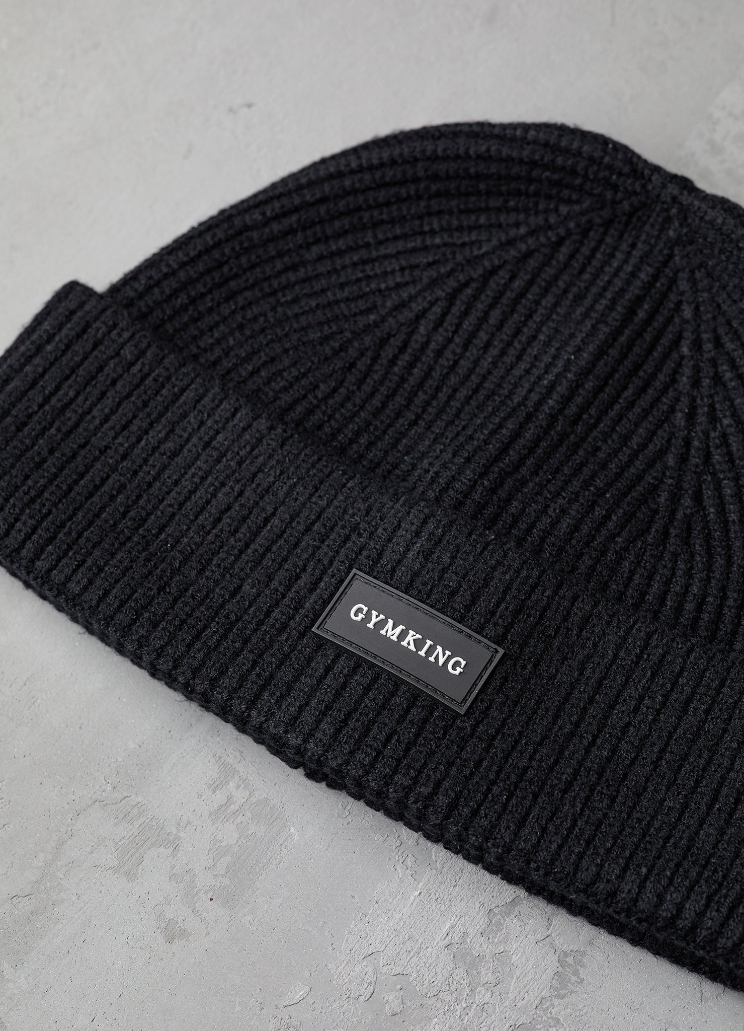 Gym King Rib Knit Beanie Black GYM KING