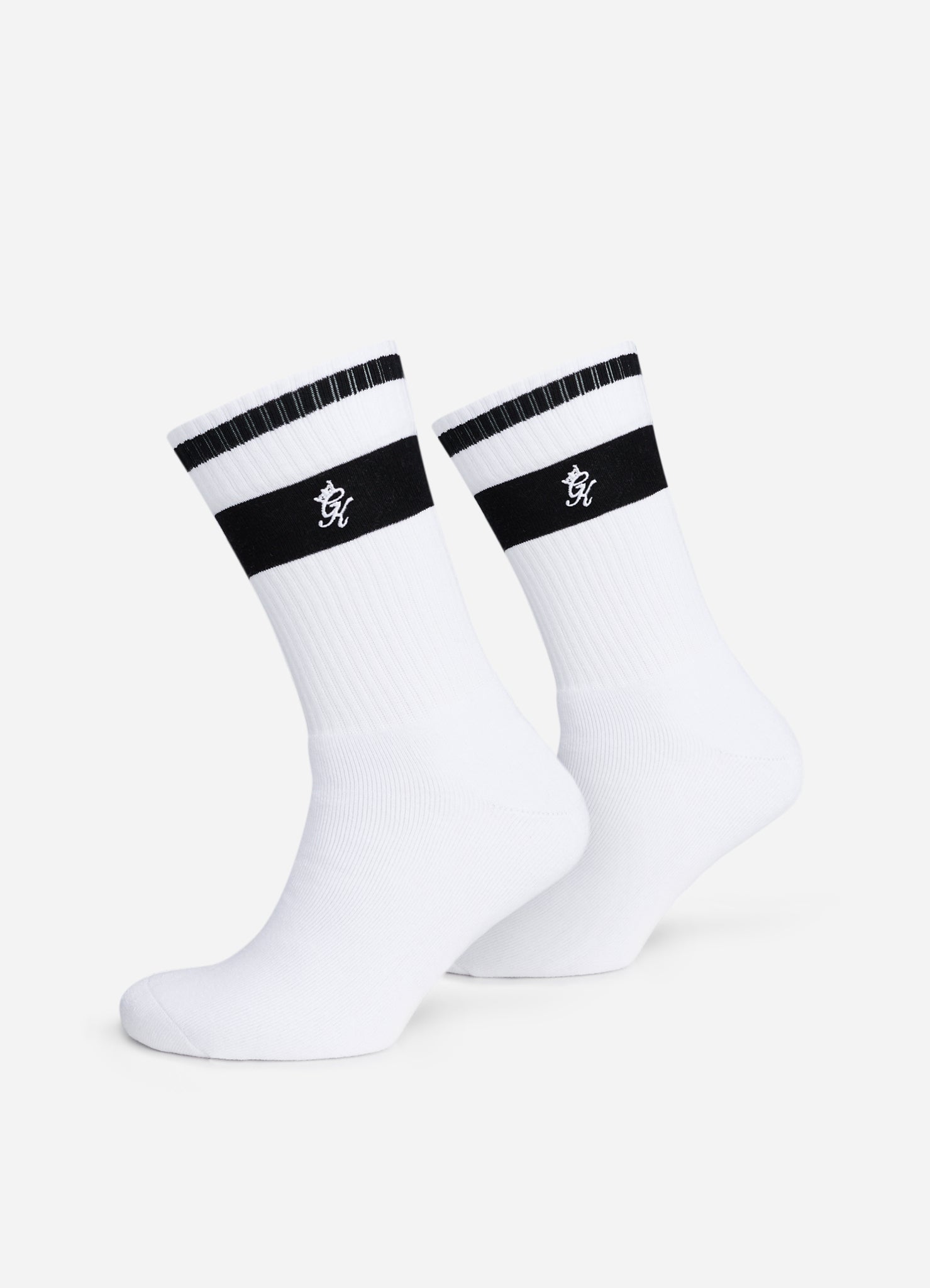 Gym King Ryu Socks (2pk) - White