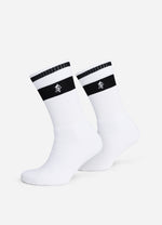 Gym King Kids Fundamental Sock (2pk) - White thumbnail