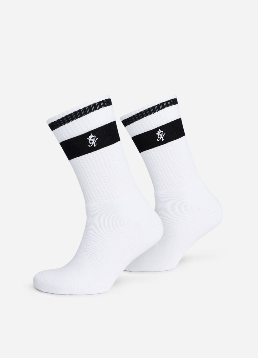Gym King Kids Ryu Socks (2pk) - White