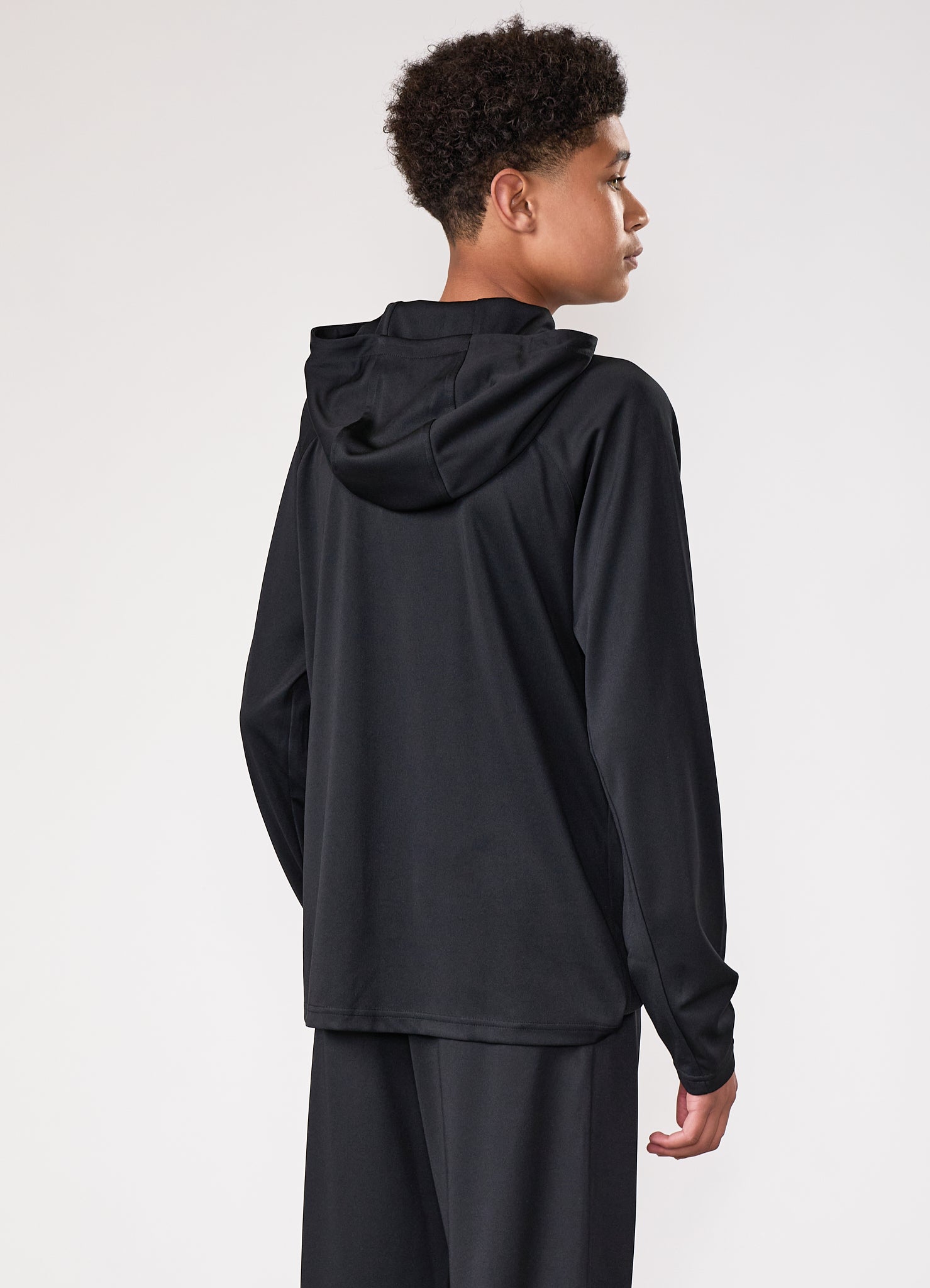 Gym King Kids Lightweight Poly Full Zip - Black