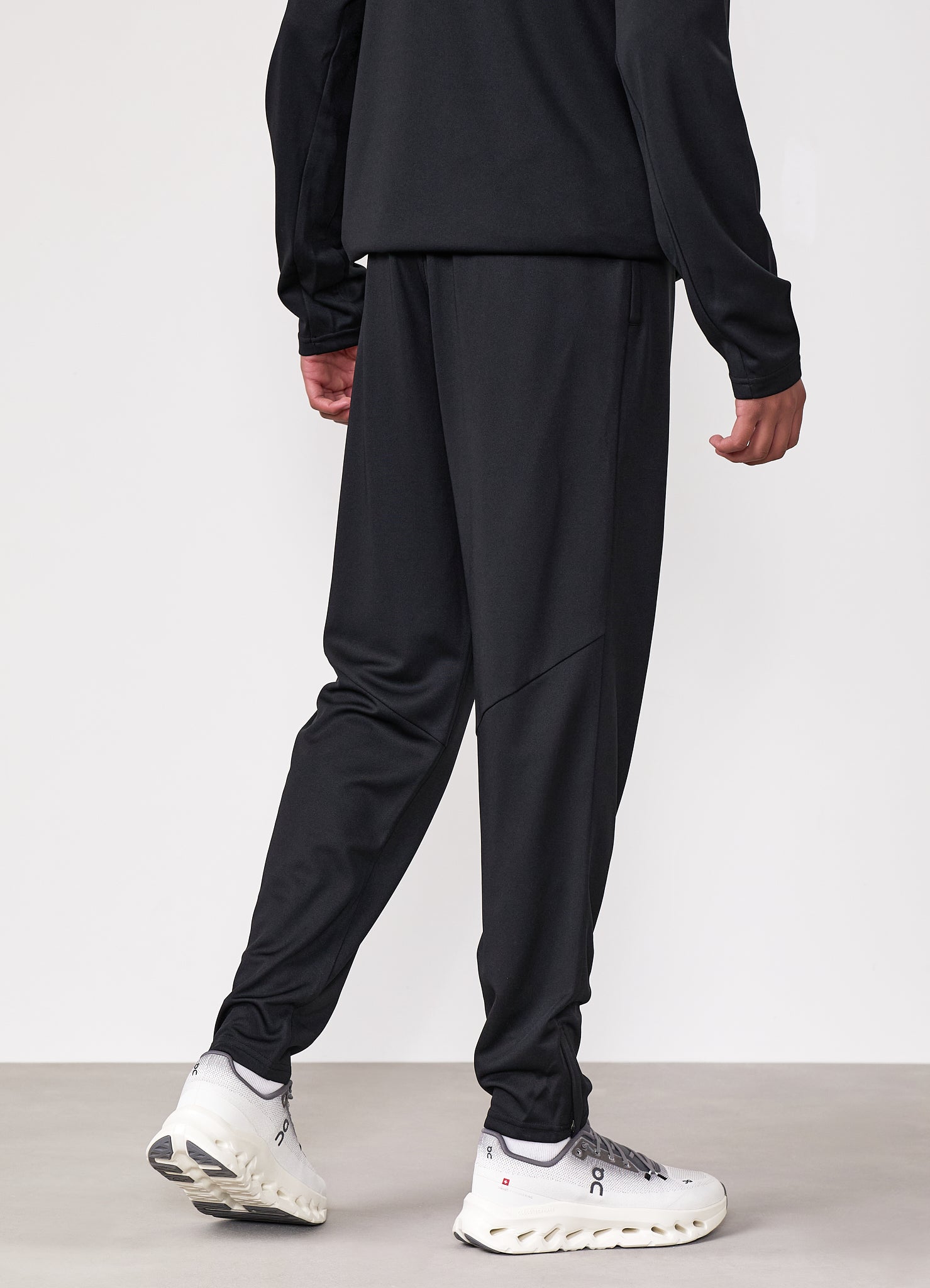 Gym King Kids Lightweight Poly Tracksuit Bottom - Black