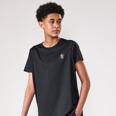 Gym King Kids Lightweight Poly Tee - Black