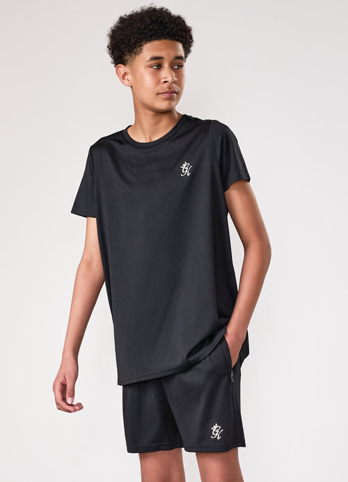 Gym King Kids Lightweight Poly Tee - Black