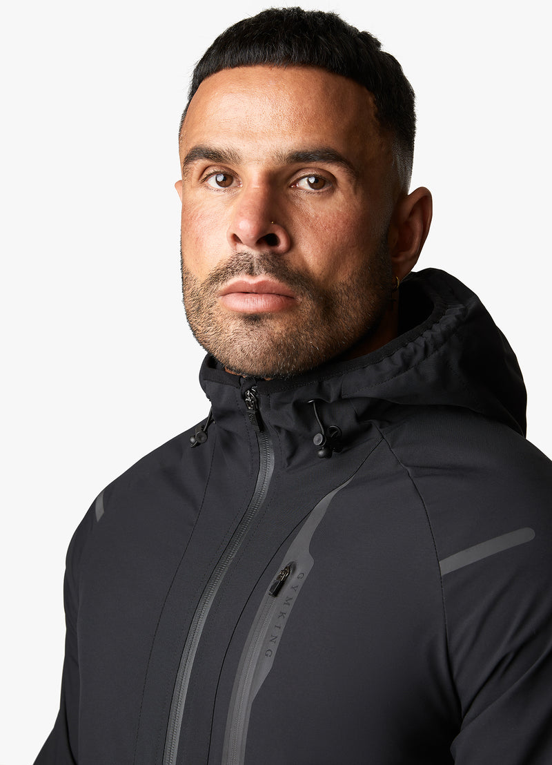 Gym King Lightweight Tech Jacket - Black
