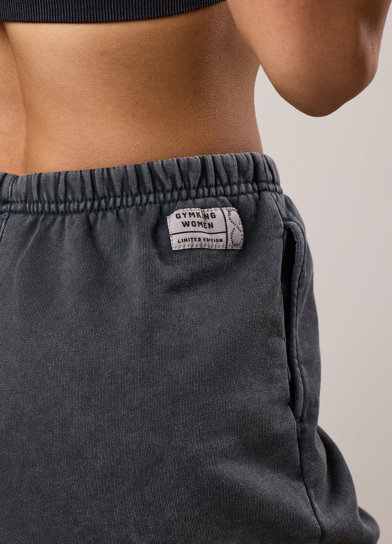 Gym King Limitless Relaxed Fit Short - Washed Black